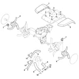 STIHL 6242-820-0200 Schutzleiste links positie 2 technische tekening