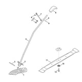 STIHL 6907-702-0131 Mulchmesser positie 11 technische tekening