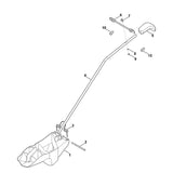 STIHL 6907-703-9020 Bolzen positie 2 technische tekening