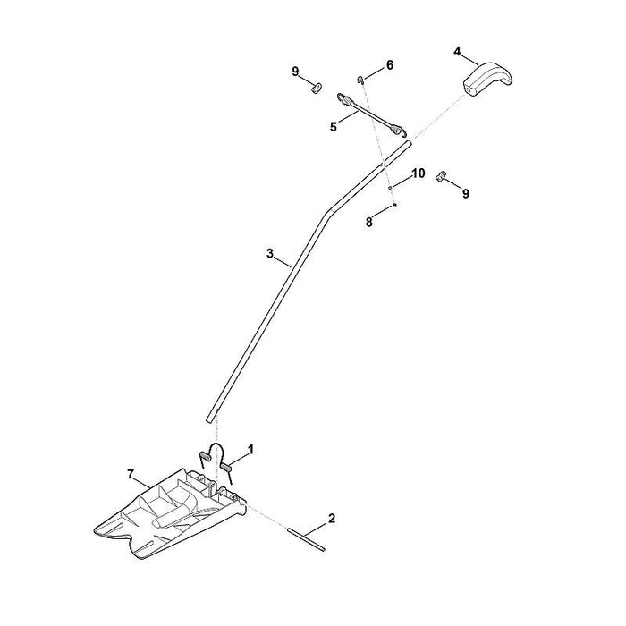 STIHL 6907-766-8330 Mulcheinsatz positie 7 technische tekening