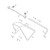 STIHL 6907-706-4820 Stange positie 2 technische tekening