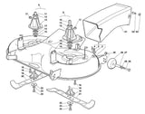 STIHL 6151-702-0111 Messer links positie 21 technische tekening