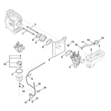 STIHL 0004-882-5701 Reparatursatz Vergaser positie 14 technische tekening