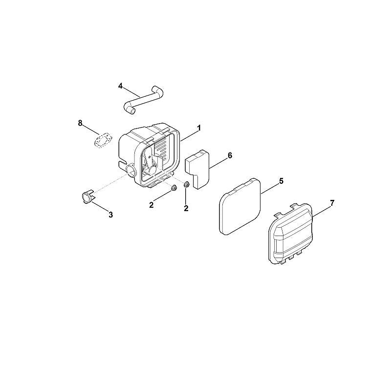 STIHL 0004-140-4402 Luftfilter positie 1 technische tekening