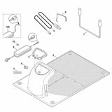 STIHL 6309-890-3100 Servicebock positie 1 technische tekening