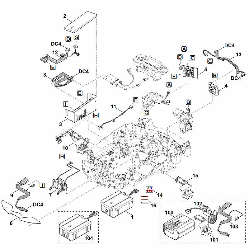 STIHL 6309-430-1426 Elektronikmodul positie 3 technische tekening