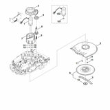 STIHL 6309-703-6400 Druckfeder positie 5 technische tekening