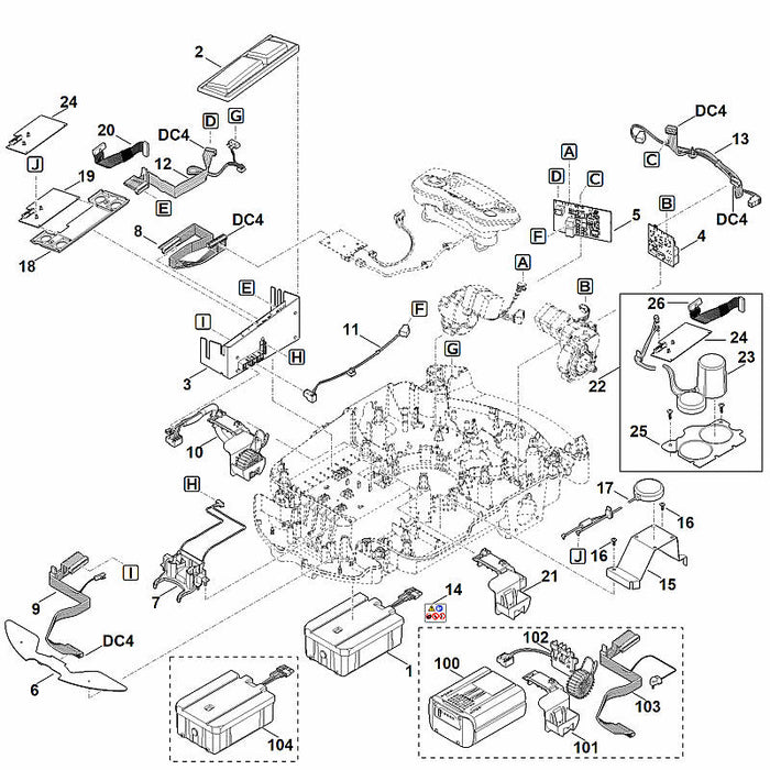STIHL 6309-400-6531 AAI 250.2 positie 1 technische tekening