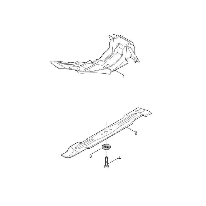 STIHL 6909-766-8330 Mulcheinsatz positie 1 technische tekening