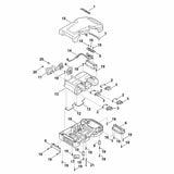 STIHL 6392-706-0705 Abdeckung (Oberseite) positie 15 technische tekening
