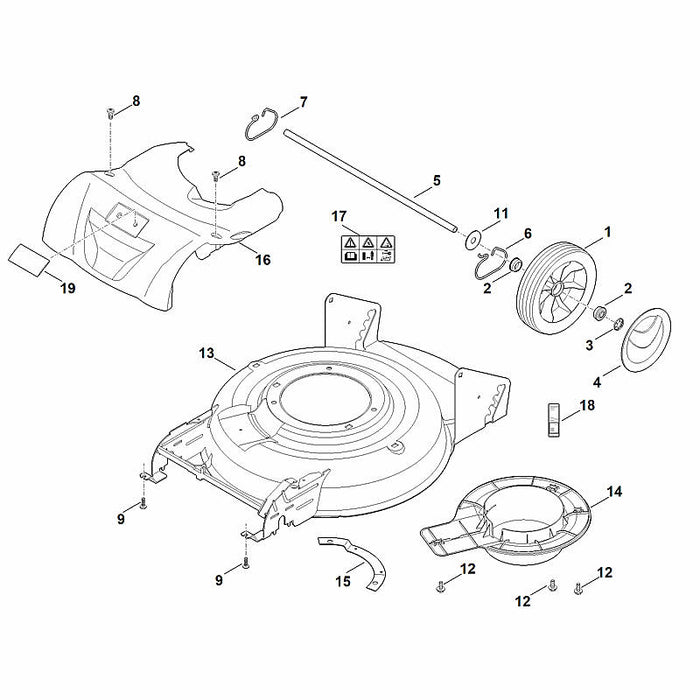 STIHL 9307-929-0220 Scheibe A13 positie 11 technische tekening