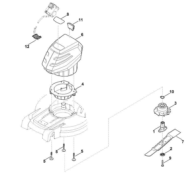 STIHL 6338-967-0185 Typenschild RMA 443 TC positie 8 technische tekening