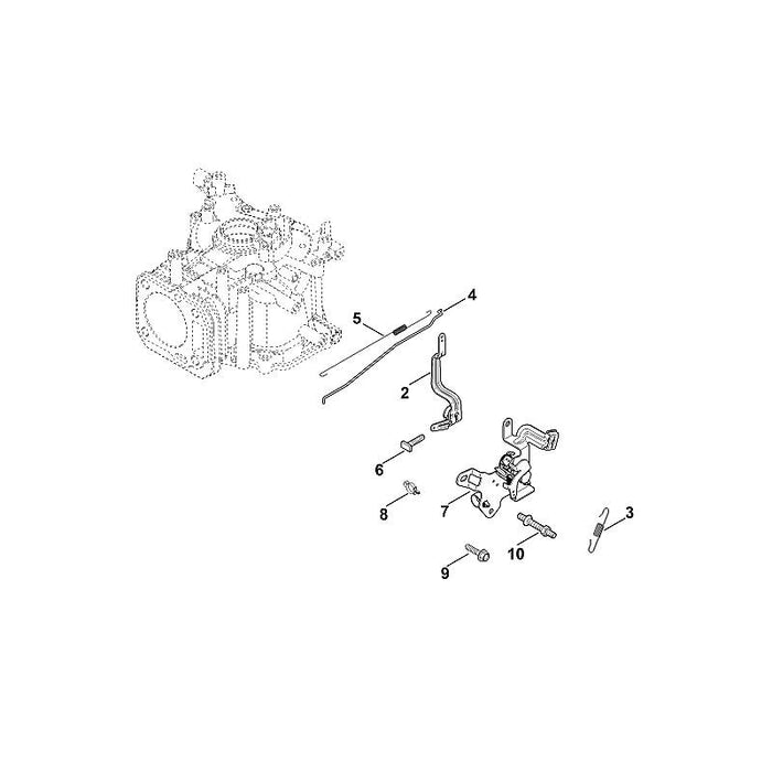 STIHL 0002-104-2100 Feder positie 3 technische tekening
