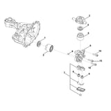 STIHL 0012-640-9100 Ventil positie 6 technische tekening