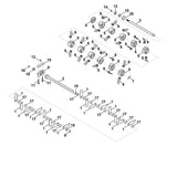 STIHL 6291-007-1096 Satz Messer positie 1 technische tekening