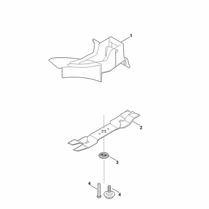 STIHL 6338-760-9900 Multi-Messer positie 2 technische tekening