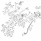 STIHL 6251-710-3501 Hebel (links) positie 26 technische tekening