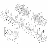 STIHL 6251-951-0805 Sechskantschraube positie 15 technische tekening