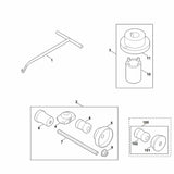STIHL 9220-261-1402 Sechskantmutter M12 positie 9 technische tekening