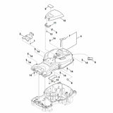 STIHL 6301-706-2401 Klappe (Bedienteilabdeckung) positie 10 technische tekening