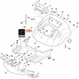 STIHL 6140-780-2003 Abdeckung positie 5 technische tekening