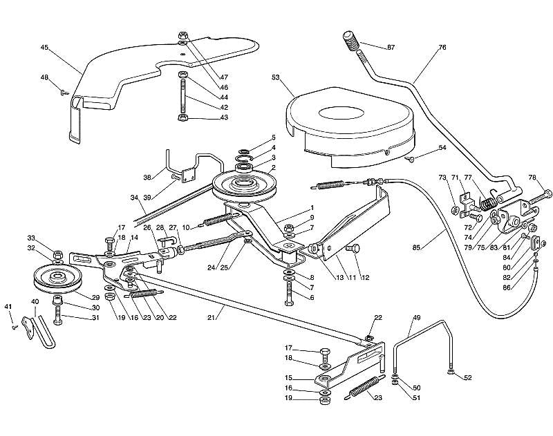 STIHL 6125-704-9840 Stange positie 21 technische tekening