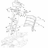 STIHL 9039-490-1380 Gewindeformschraube M6x35 positie 5 technische tekening