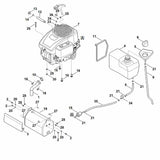 STIHL 9018-318-2410 Sechskantschraube M10x30 positie 18 technische tekening