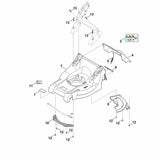 STIHL 6338-700-8592 Gehäuse positie 7 technische tekening
