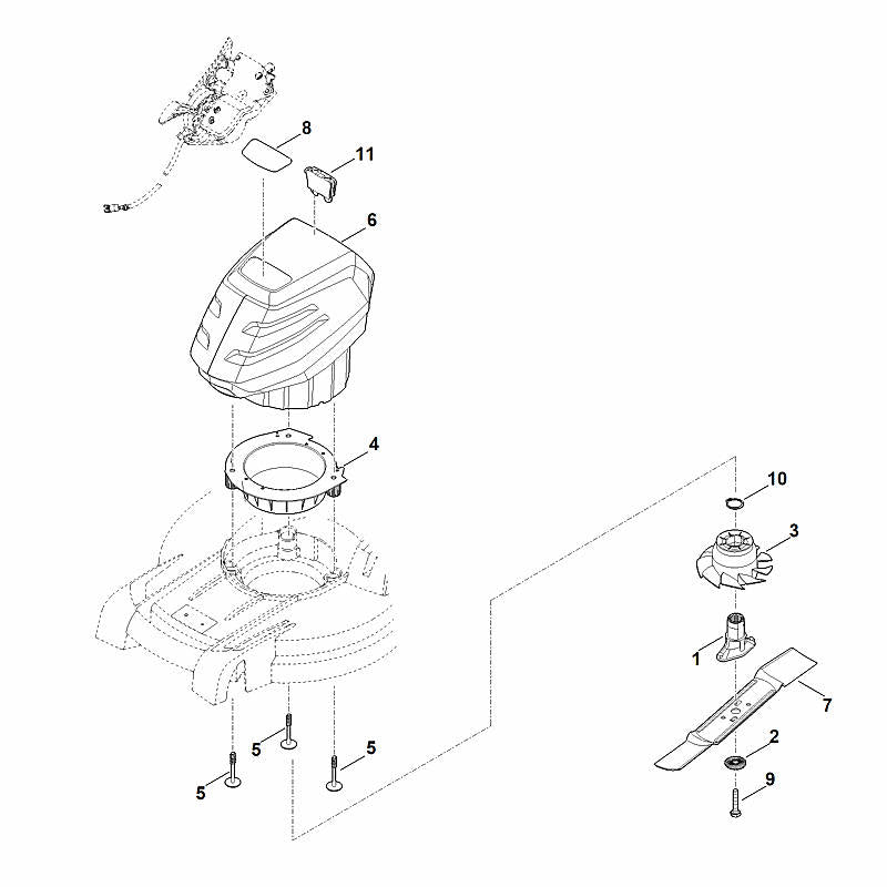 STIHL 6338-967-1525 Typenschild RMA 443 PV positie 8 technische tekening