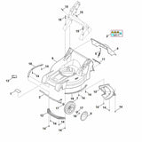 STIHL 6358-706-0706 Abdeckung positie 10 technische tekening