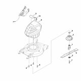 STIHL 6357-967-1525 Typenschild RMA 2 RPV positie 5 technische tekening