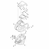 STIHL 0000-405-0701 Magnet positie 1 technische tekening