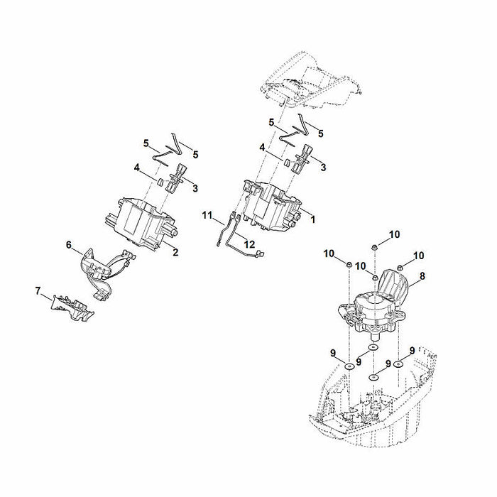 STIHL 6350-430-1400 Elektronik Modul positie 6 technische tekening