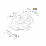 STIHL 6350-701-4300 Einlage positie 4 technische tekening