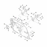 STIHL 9018-321-1801 Sechskantschraube mit Flansch M8x20 positie 17 technische tekening