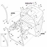 STIHL 6170-700-8902 Deckel positie 3 technische tekening