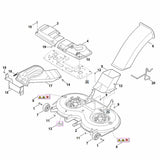 STIHL 6170-700-8552 Gehäuse positie 2 technische tekening