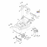 STIHL 6338-703-5111 Zugfeder positie 5 technische tekening