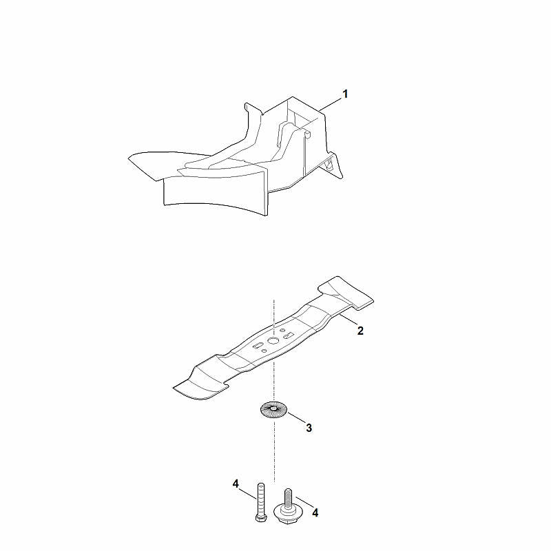 STIHL 6338-702-0105 Multi-Messer positie 2 technische tekening