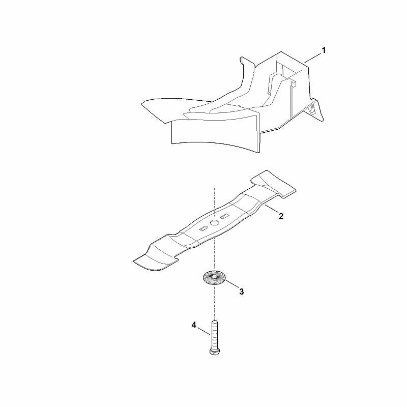 STIHL 6358-702-0105 Multi-Messer positie 2 technische tekening