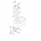 STIHL 0004-141-0602 Vorfilter positie 4 technische tekening