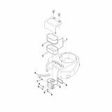 STIHL 0004-129-0922 Dichtung positie 6 technische tekening