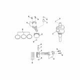 STIHL 0004-030-1214 Pleuel kpl. positie 4 technische tekening
