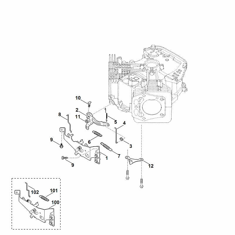 STIHL 0004-180-6705 Halter positie 1 technische tekening