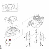 STIHL 6374-967-1511 Typenschild RM 655 VS positie 101 technische tekening