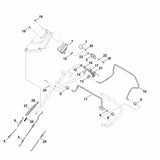 STIHL 6364-180-1100 Gaszug positie 25 technische tekening