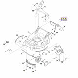STIHL 6358-700-8511 Gehäuse positie 9 technische tekening