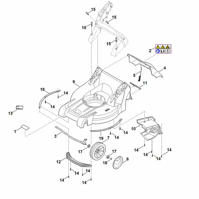 STIHL 6358-706-0708 Abdeckung positie 10 technische tekening