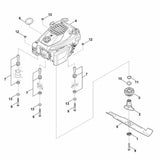 STIHL 6358-702-1700 Distanzring positie 10 technische tekening